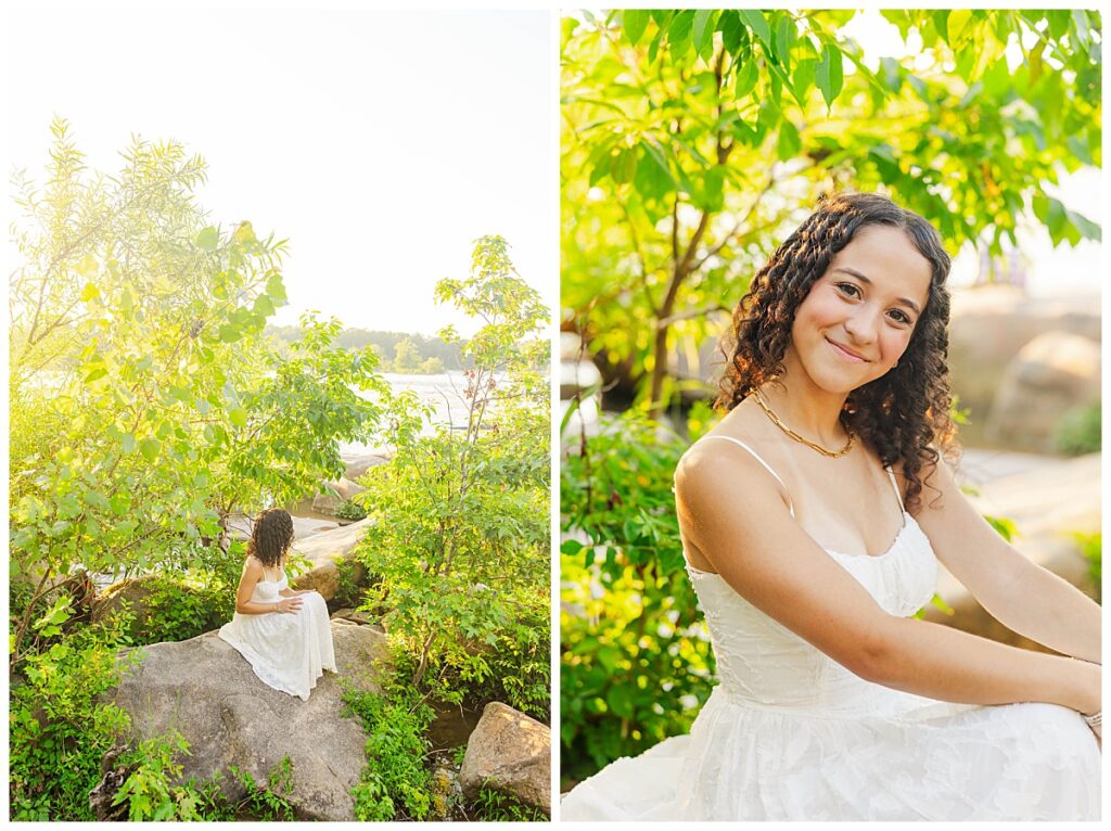 senior pictures at Pony Pasture in Richmond