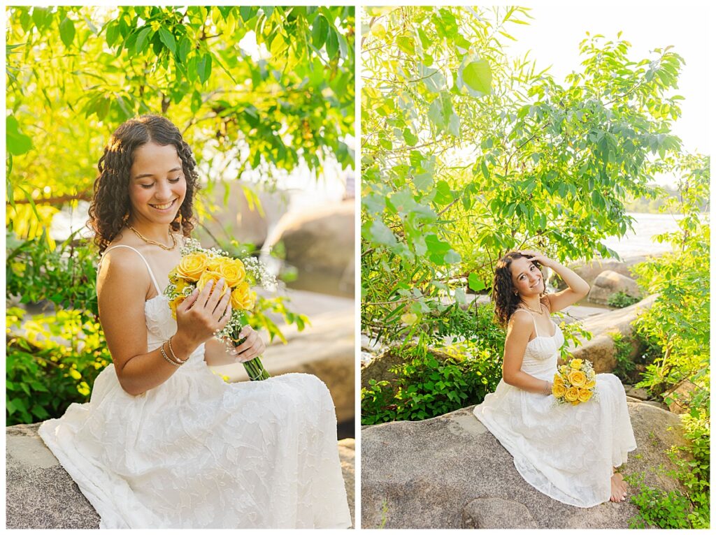 senior pictures at Pony Pasture in Richmond