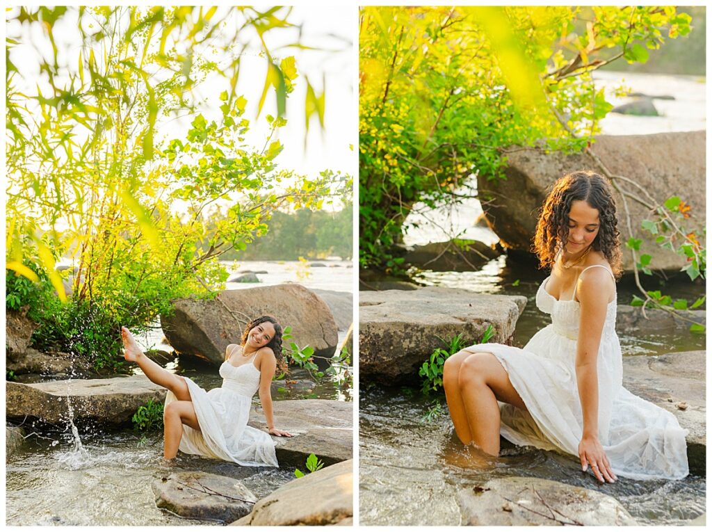 senior pictures at Pony Pasture in Richmond