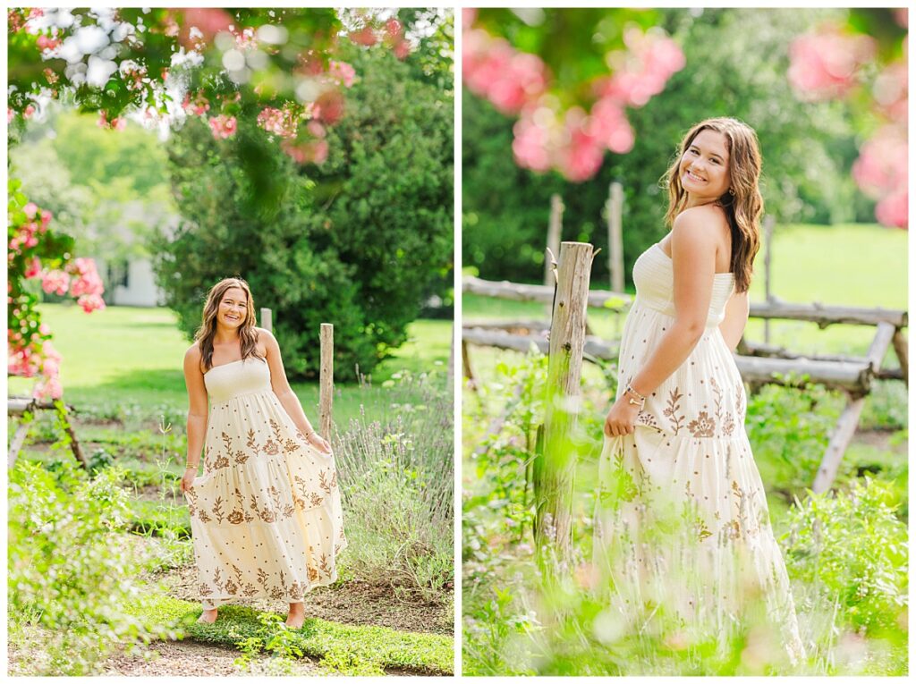 Garden senior photos in Richmond