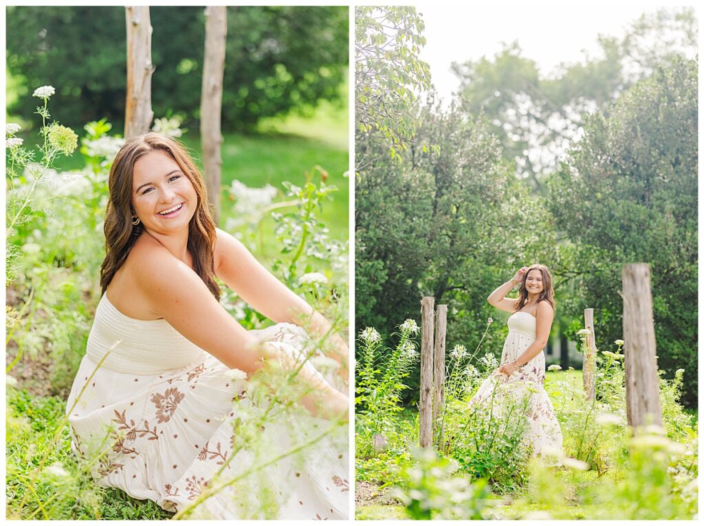 Garden senior photos in Richmond