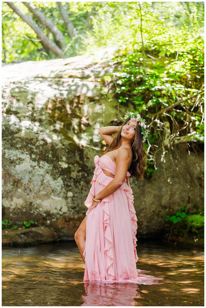 Waterfall senior photos 