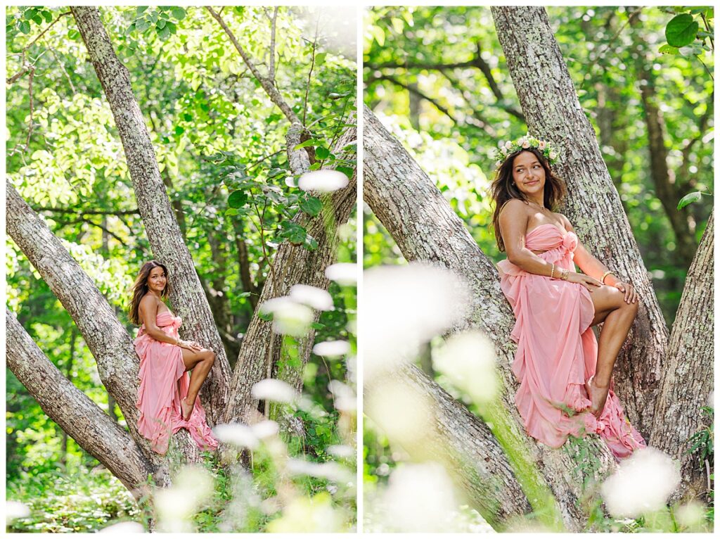 Waterfall senior photos 