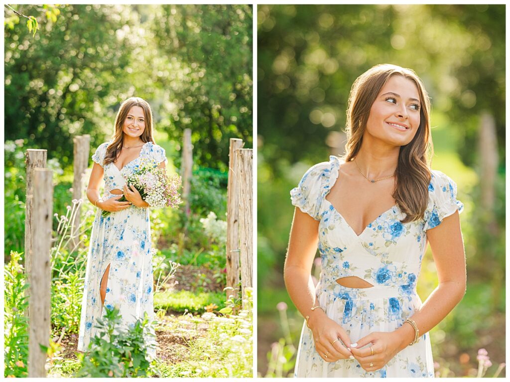 Garden senior photos in Richmond