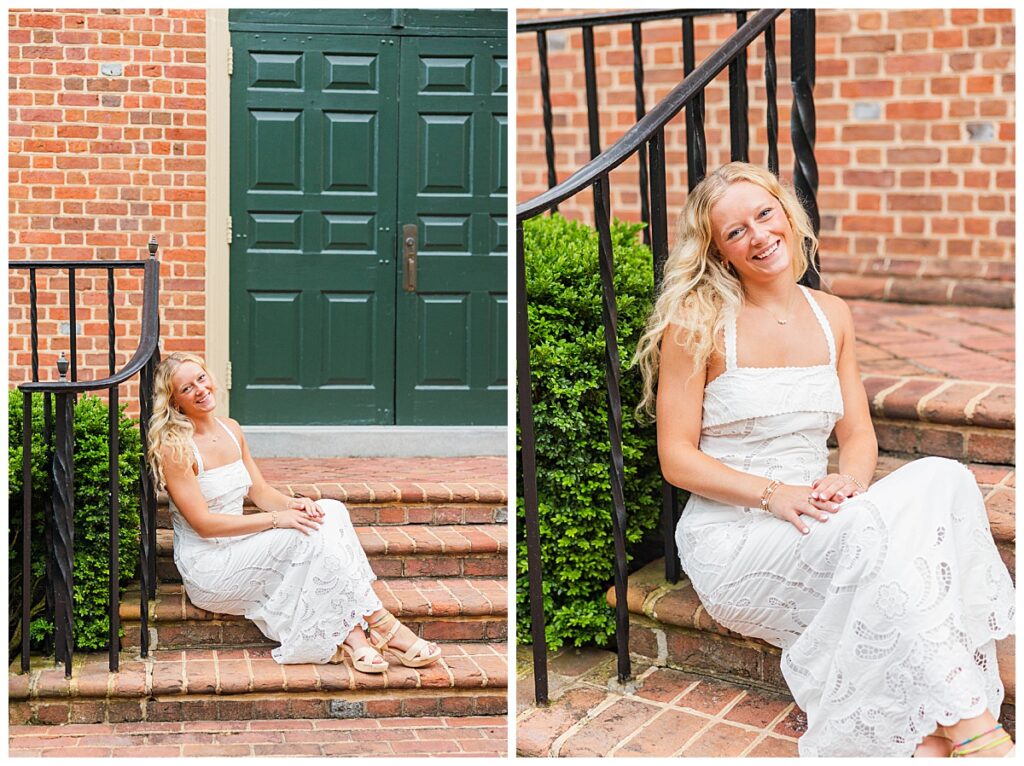 senior photos with golden retriever