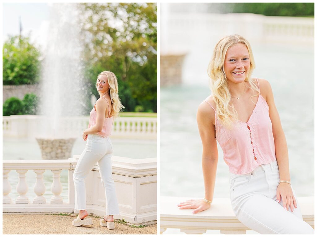 summer senior pictures at Maymont
