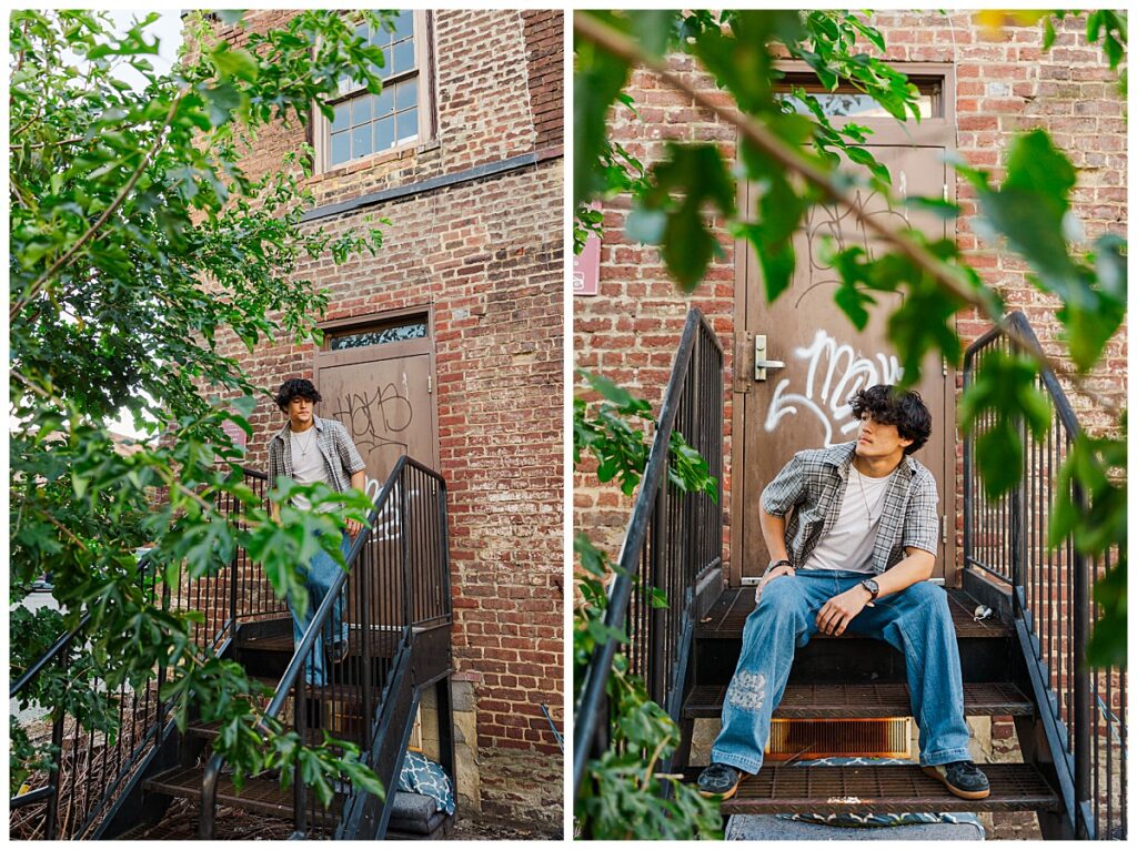 Boy senior photos in Richmond, VA